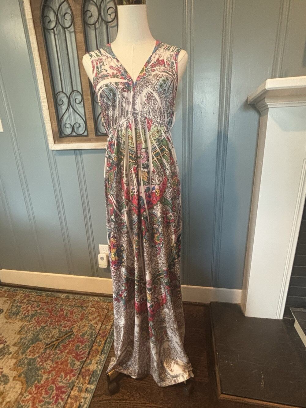 Women's Size S Cottagecore Boho Peasant Prairie Fairy Festival Lace Back Dress